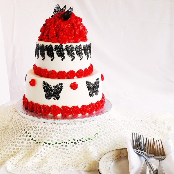 Spanish Red, White and Black Theme