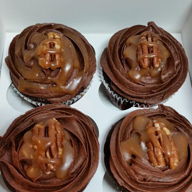 Chocolate and Salted Caramel Cupcakes $2.50/Cupcake. Minimum Order 1 Dozen.