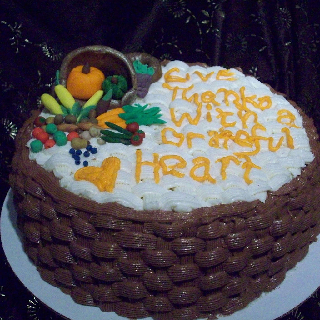 Cornucopia Thanksgiving Holiday Cake