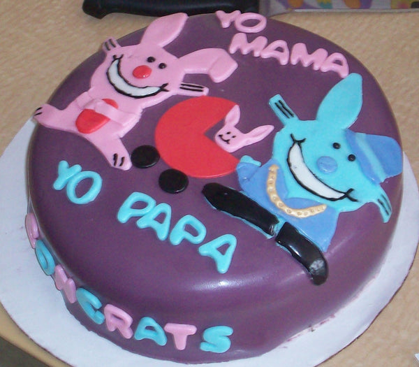 Happy Bunny Baby Shower Cake