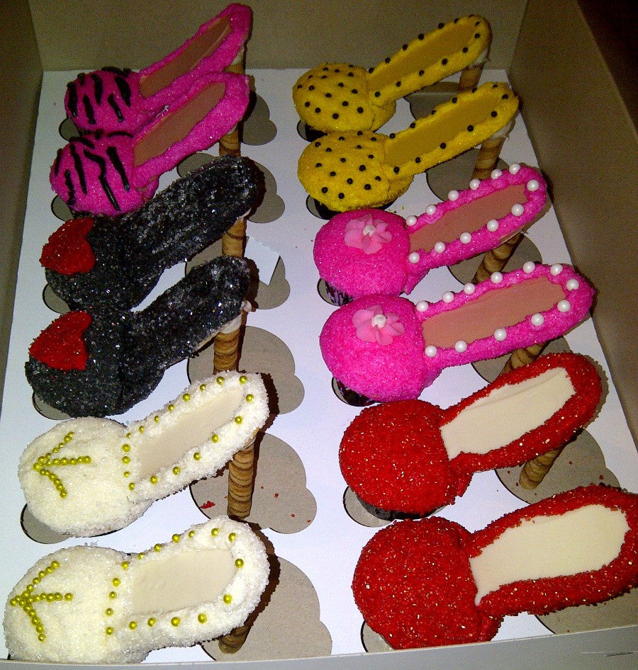 High Heeled Cupcakes - $5.00/Cupcake. Minimum Order 1 Dozen