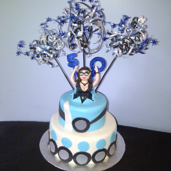 Jumping Girl Birthday Cake